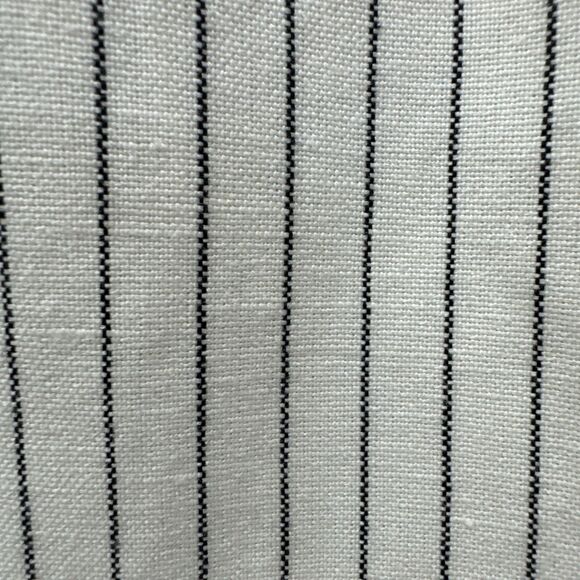 Lauren Ralph Lauren Blazer Women 14 White/Black Vertical Stripe 1-Button - Picture 7 of 7